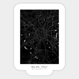 milan maps poster Sticker